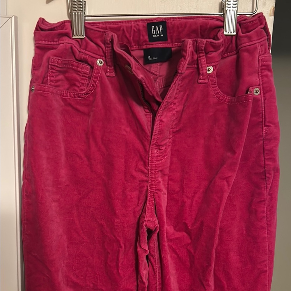 GAP Vibrant Hot Pink Corduroy Trousers
